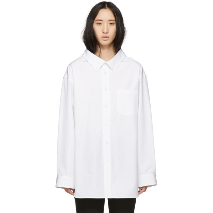 balenciaga swing collar shirt