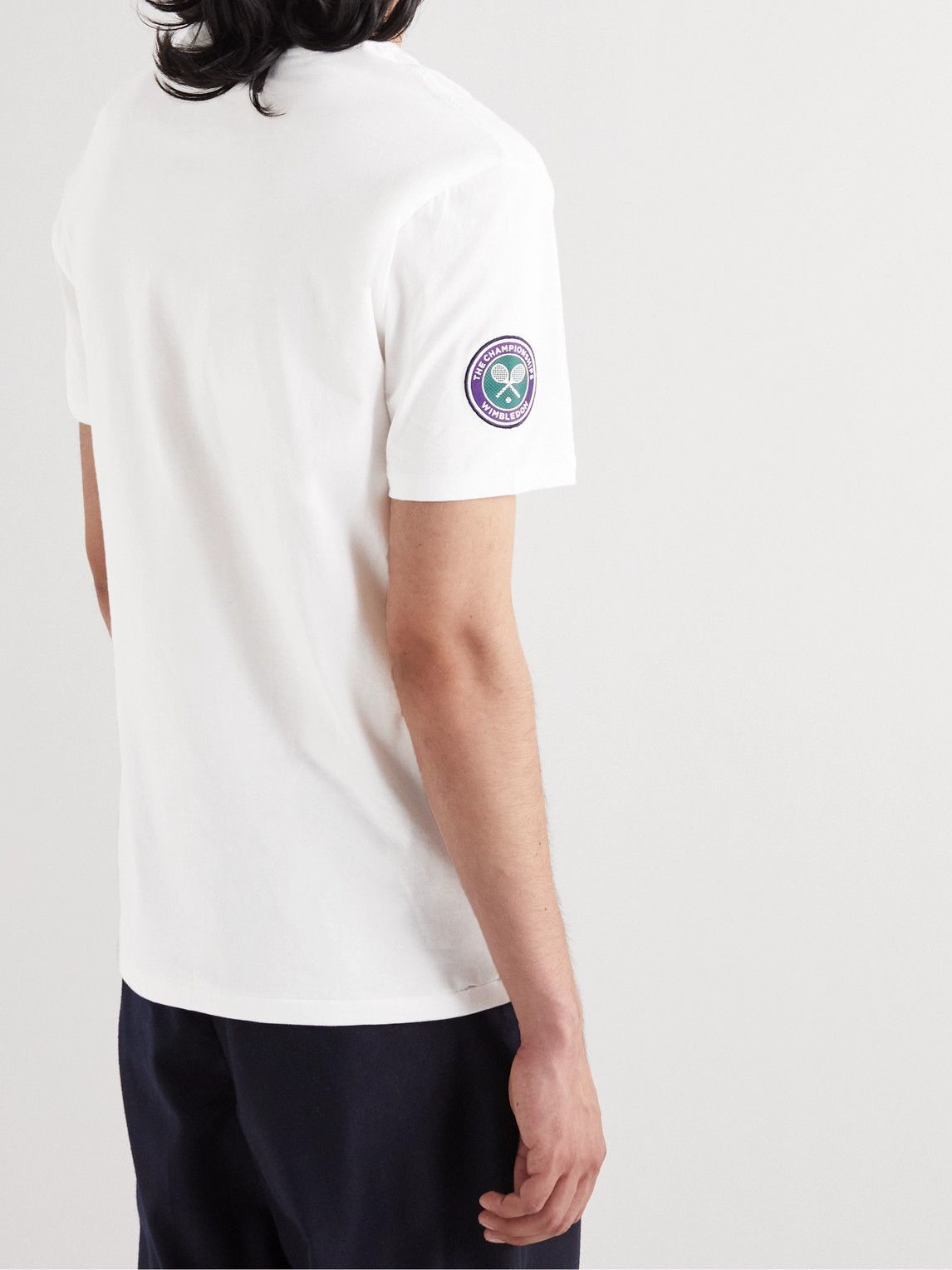 Polo Ralph Lauren - Wimbledon Printed Cotton-Jersey T-Shirt - White