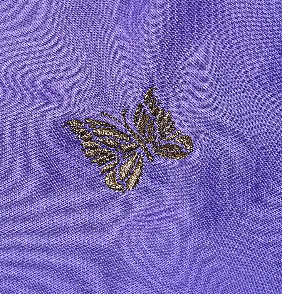 Needles - Glittered Webbing-Trimmed Tech-Jersey Track Jacket - Purple  Needles