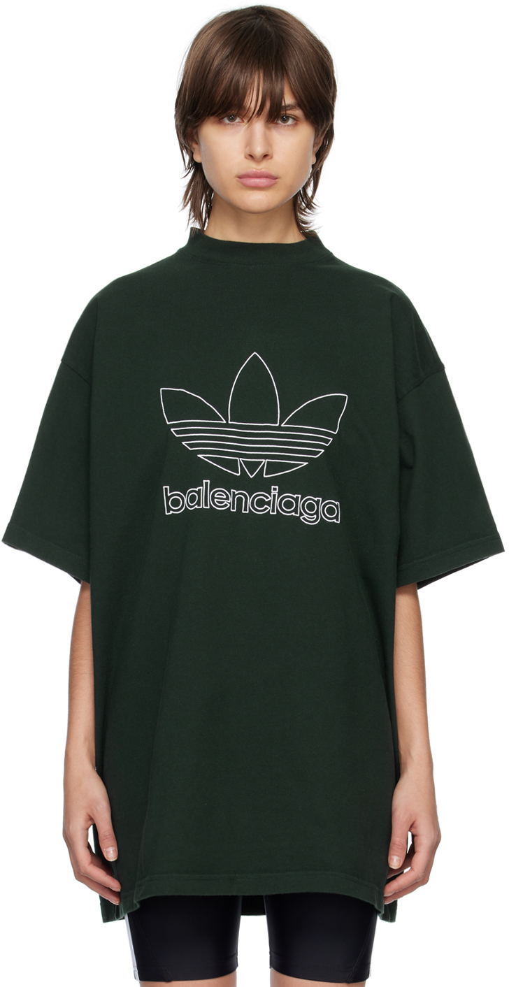 Balenciaga Green Adidas Edition Oversized TShirt Balenciaga