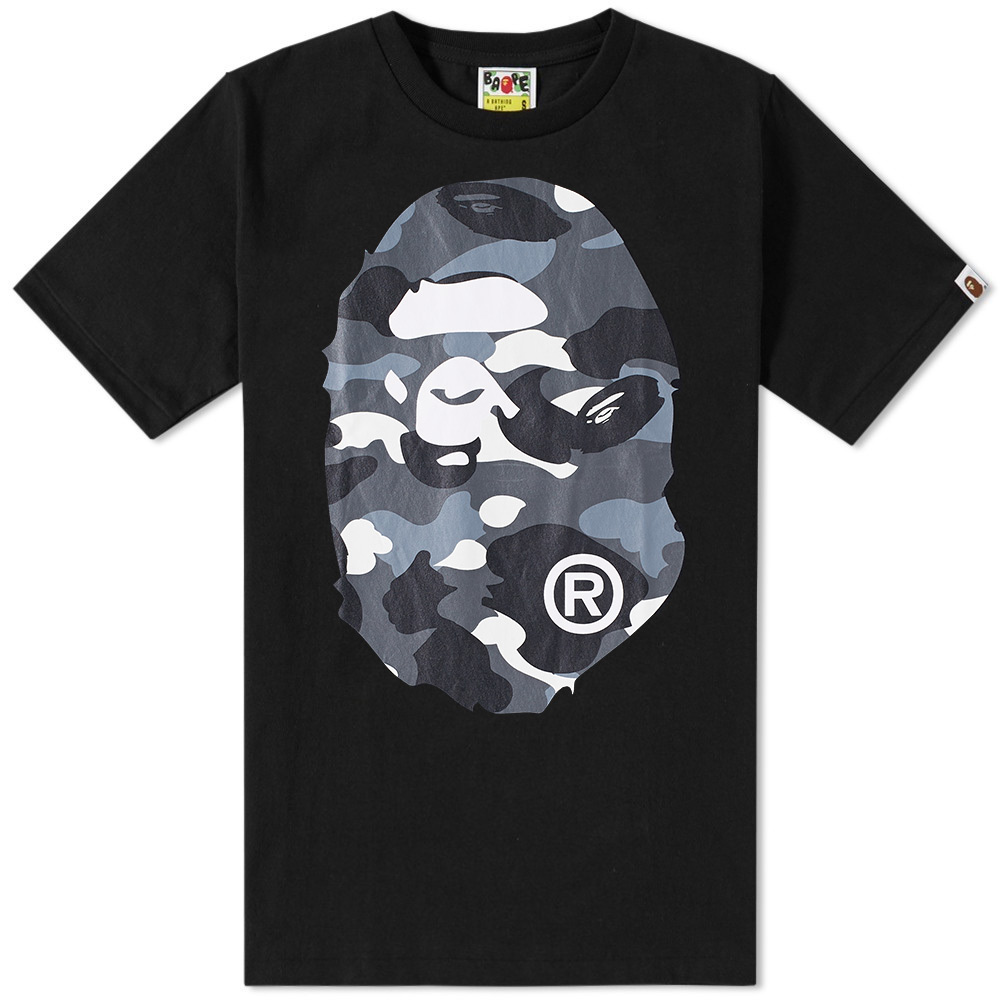 T-Shirt Bape Monkey Head A Bathing Ape Men's Camo Cotton Tee Short Sleeve 2021