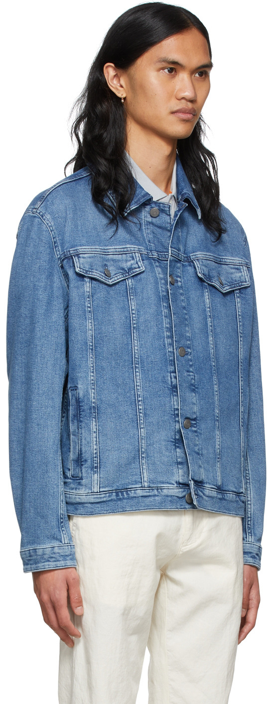 Boss Blue Faded Denim Jacket BOSS