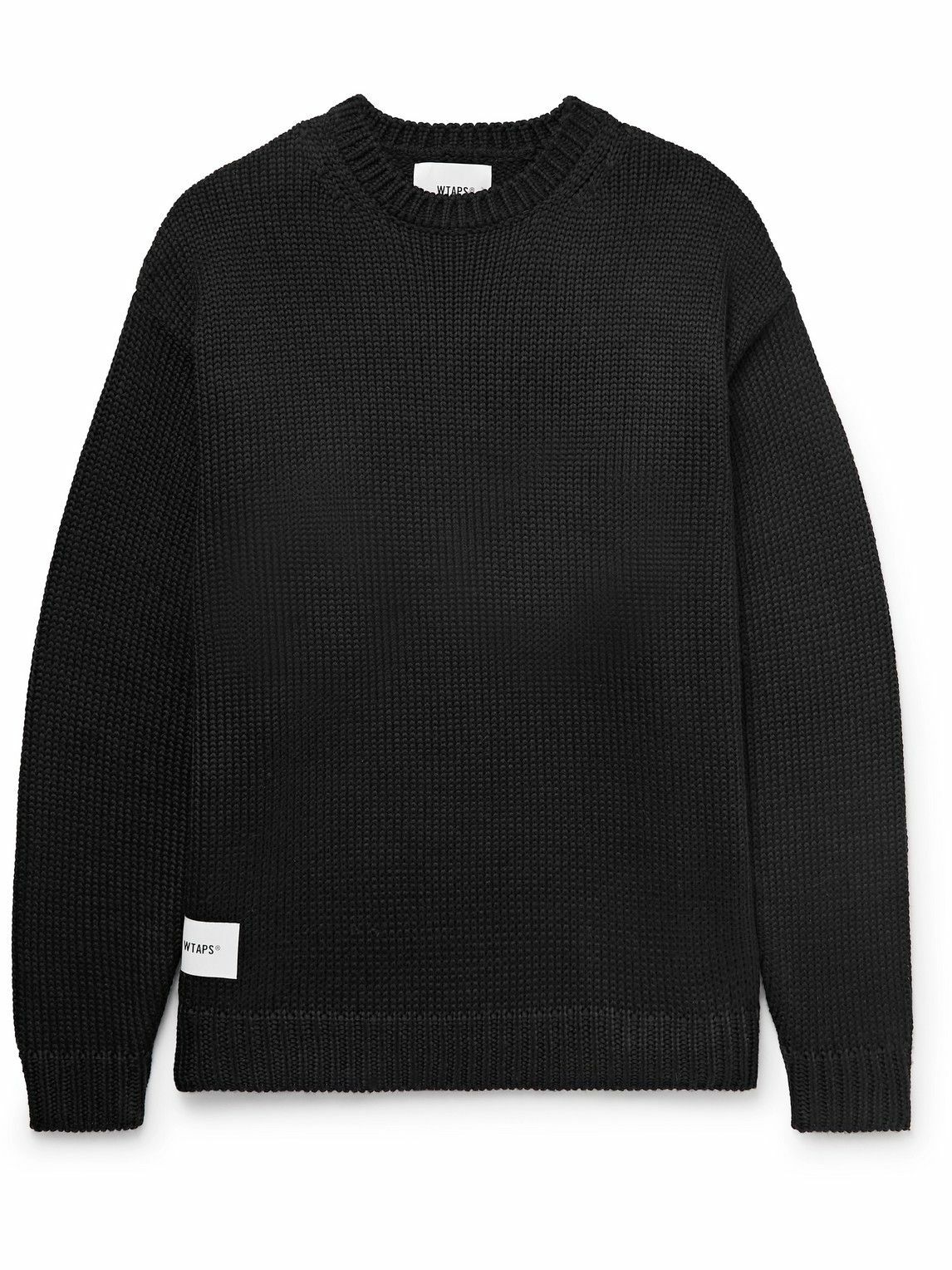 Photo: WTAPS - Armour Intarsia-Knit Sweater - Black