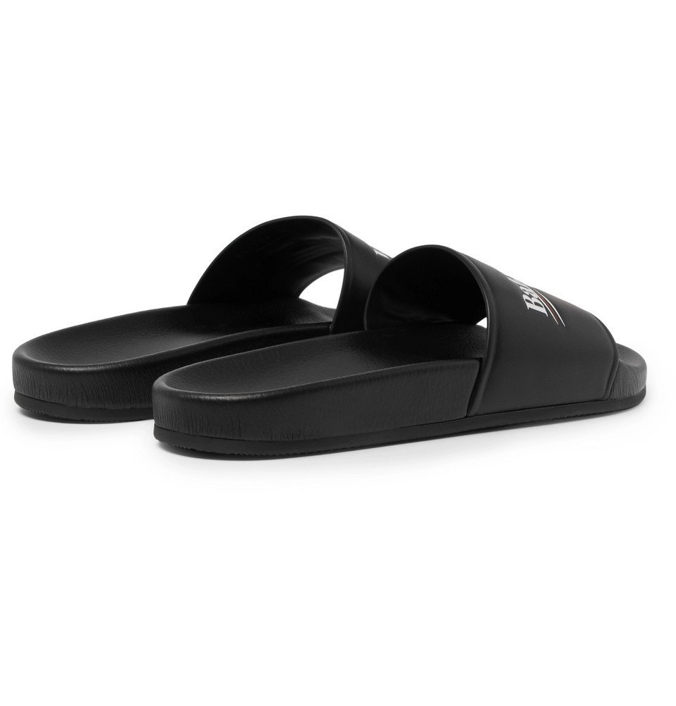 balenciaga patent slides