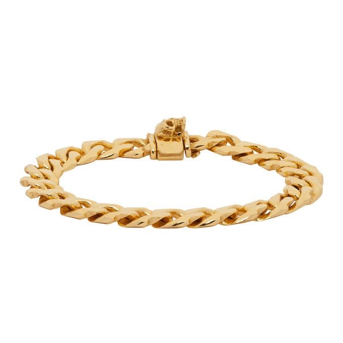 Emanuele Bicocchi Gold Edge Chain Bracelet Emanuele Bicocchi