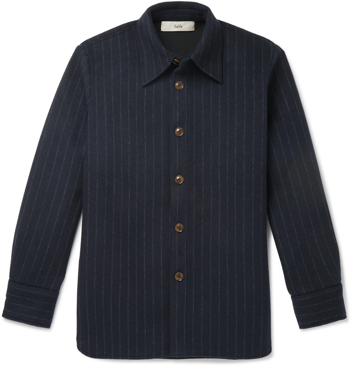 S fr Mats Woven Overshirt Blue S fr