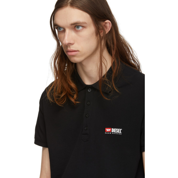 Diesel Black T-Weet-Div Polo Diesel