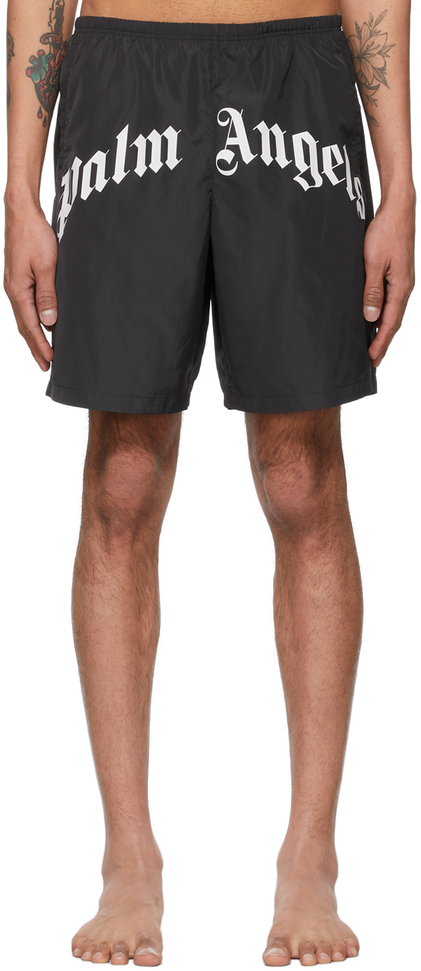 palm angels black shorts