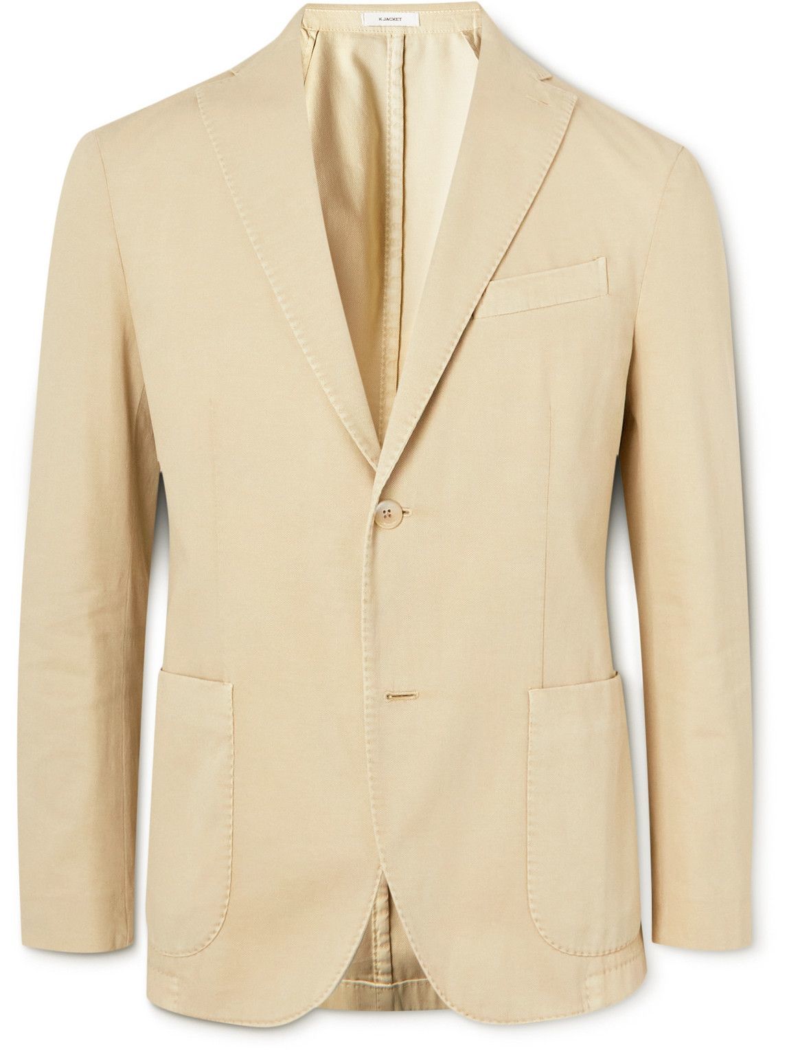 Boglioli Textured CottonBlend Suit Jacket Neutrals Boglioli