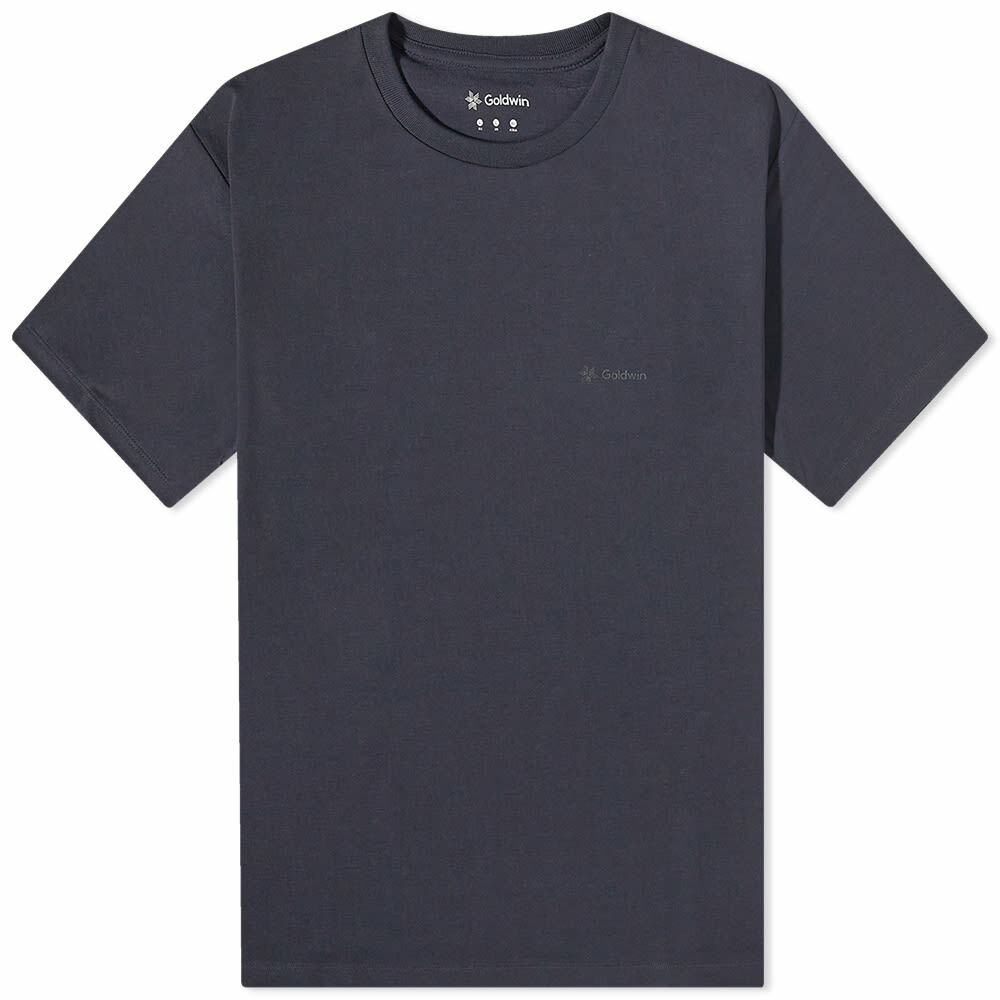 Goldwin Men's Big Logo T-Shirt in Ink Navy Goldwin