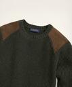 Brooks Brothers Men's English Rib Lambswool Crewneck Sweater | Green