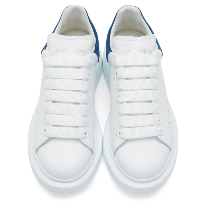white and blue alexander mcqueen's