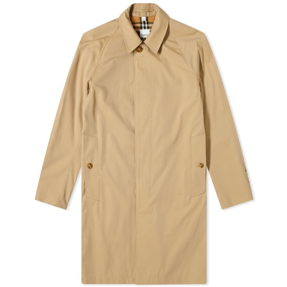 Burberry Men's Camden Classic Car Coat in Honey Burberry