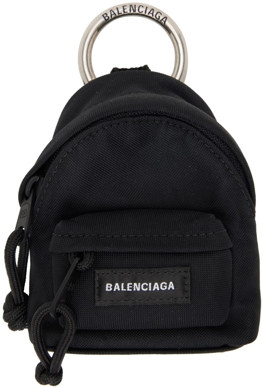 Balenciaga Black Micro Backpack Keyring Balenciaga