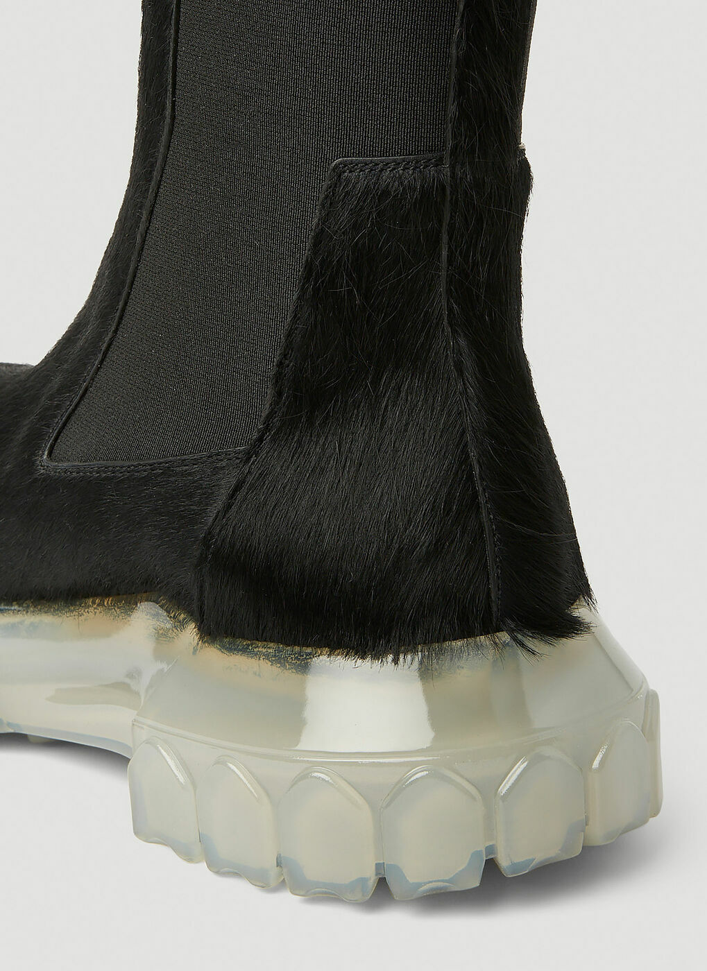 Hairy Chelsea Boots in Black