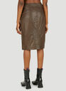 Bertille Midi Skirt in Brown