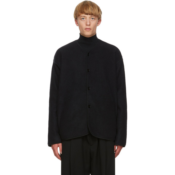 Jil Sander Black Wool and Silk Jacket Jil Sander