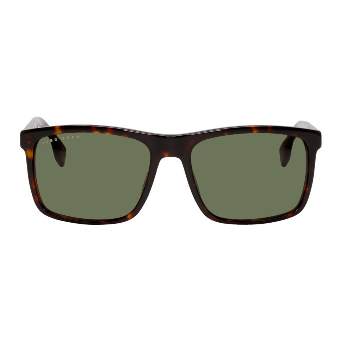 Boss Tortoiseshell Rectangular Sunglasses BOSS