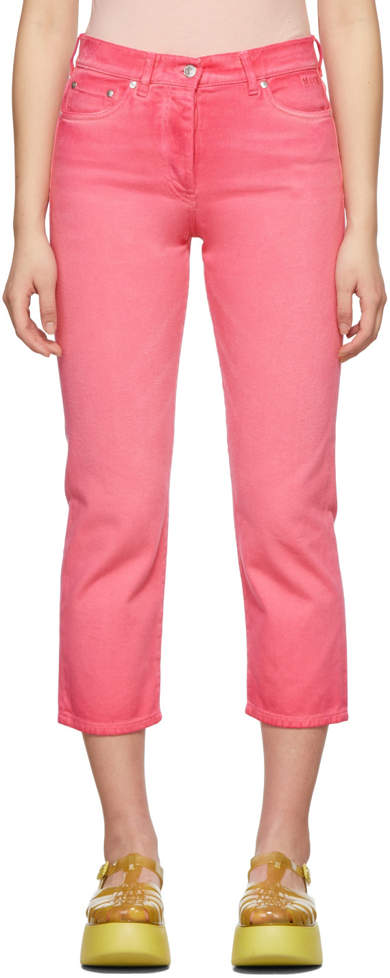 MSGM Pink Faded Jeans MSGM