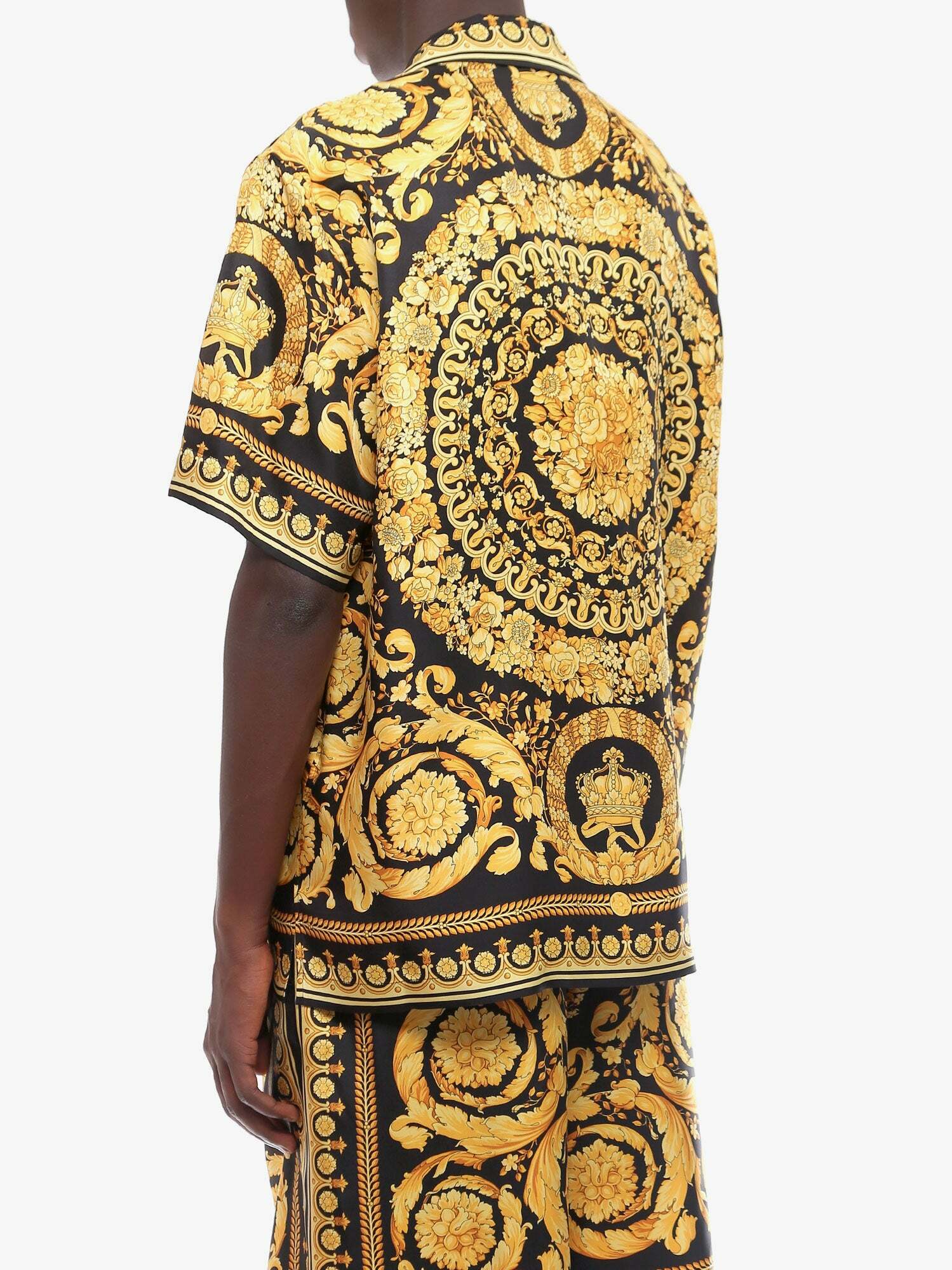 Versace Shirt Gold Mens Versace