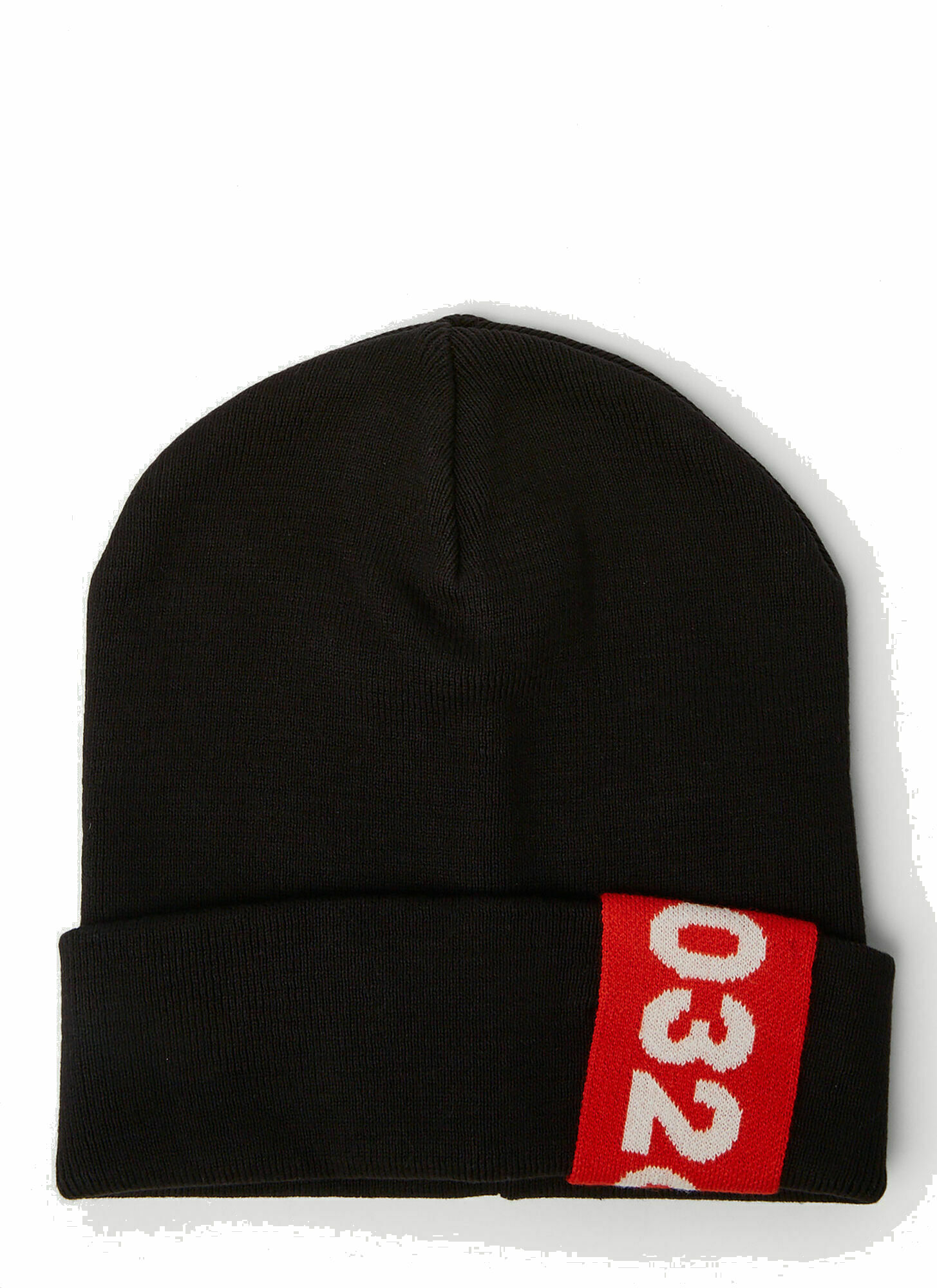 Photo: Logo Tape Beanie Hat in Black