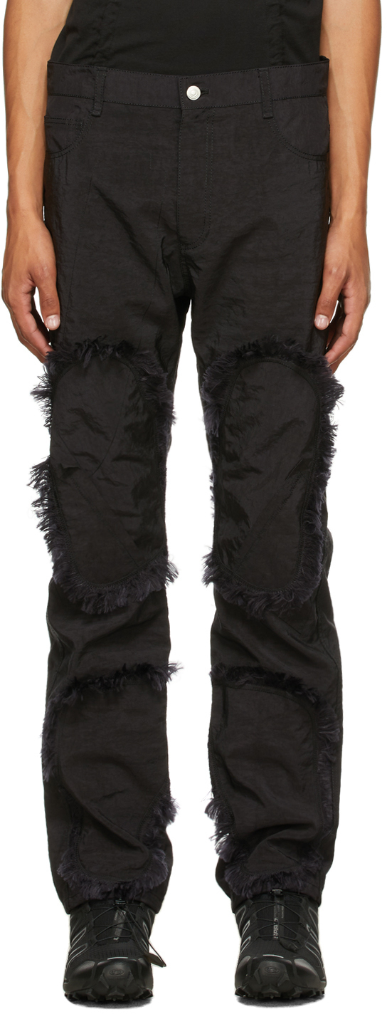 Kanghyuk Black Airbag Fringe Trousers Kanghyuk