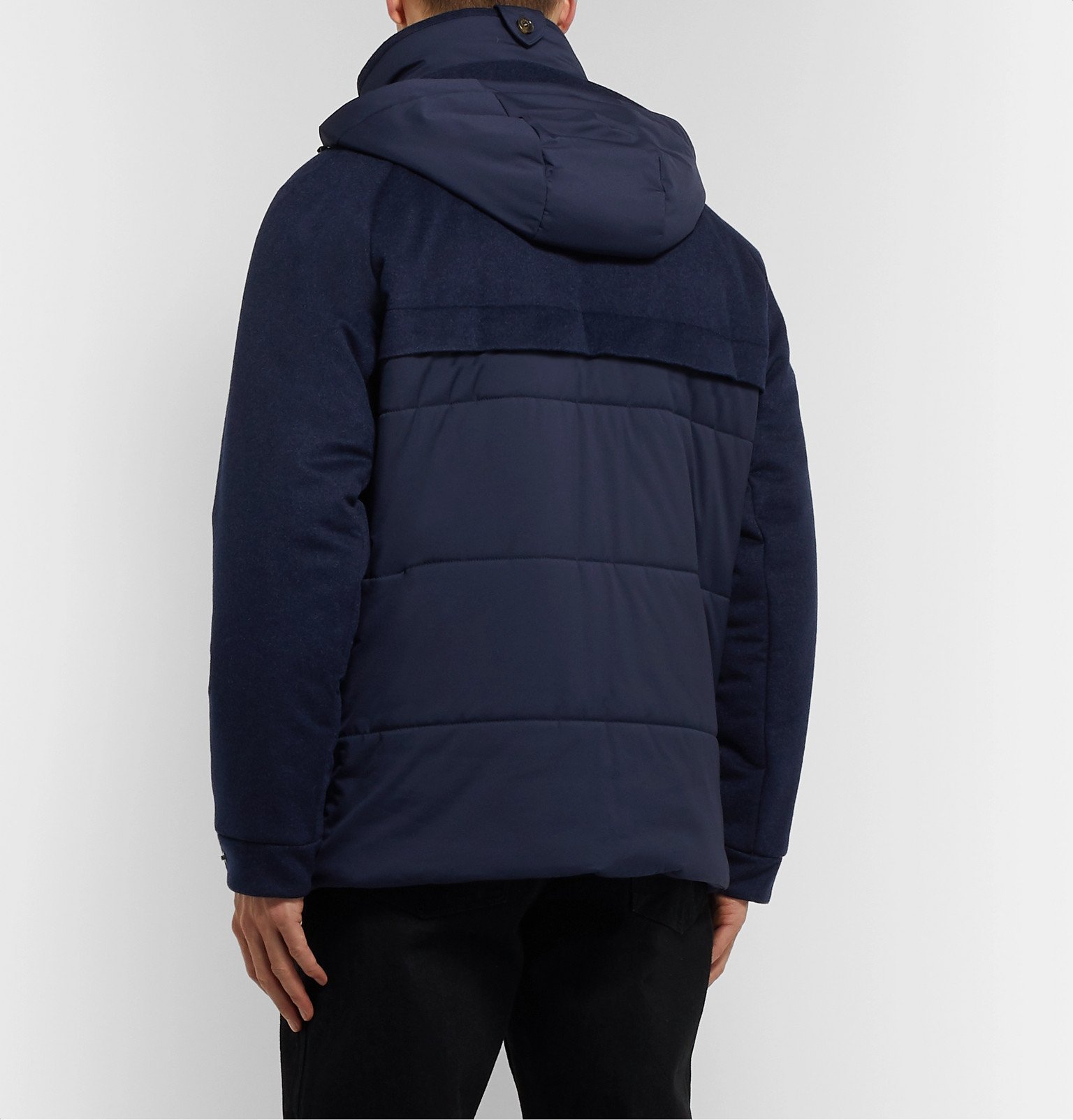 Loro Piana - Storm System Quilted Baby Cashmere and Shell Hooded Jacket ...
