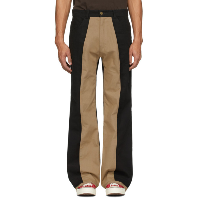 Beige Two-Tone Trousers Youths in Balaclava