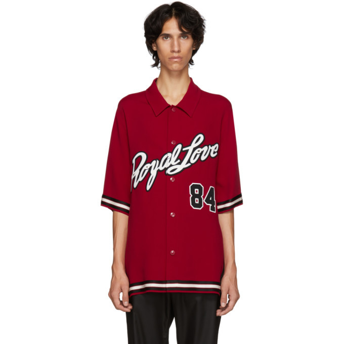 Dolce and Gabbana Red Royal Love Jersey Shirt Dolce & Gabbana