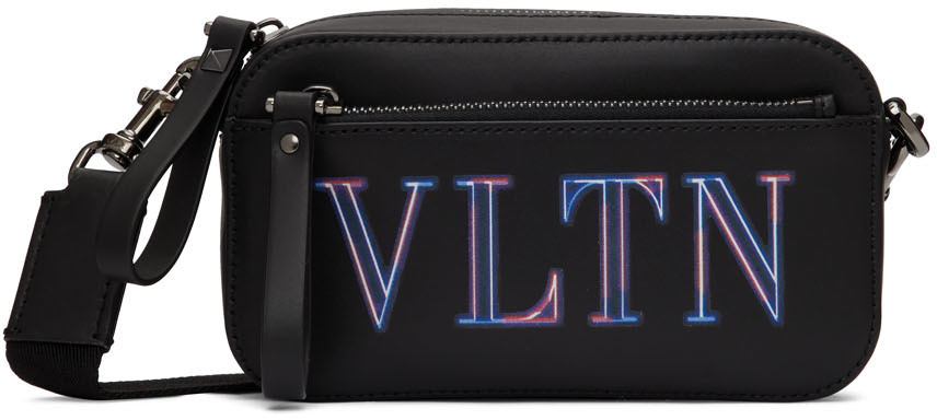 Photo: Valentino Garavani Black VLTN Neon Crossbody Bag