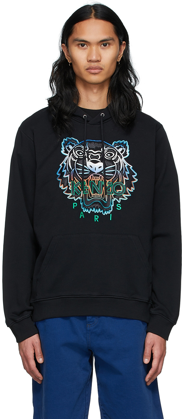 kenzo black hoodie mens