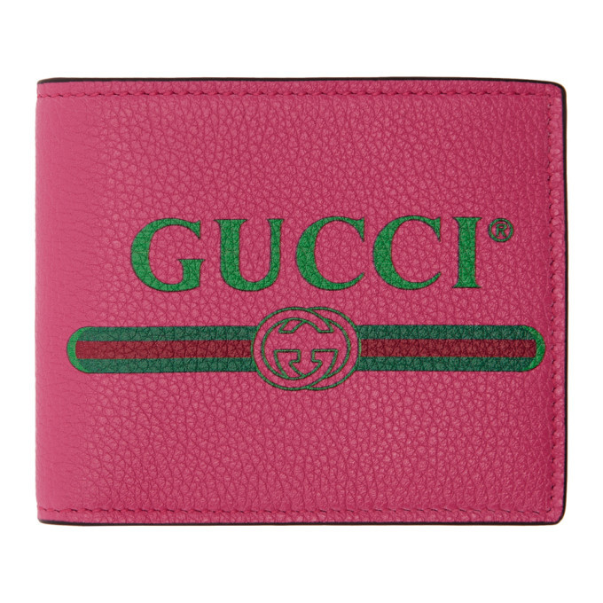 Gucci Pink Logo Bifold Wallet Gucci