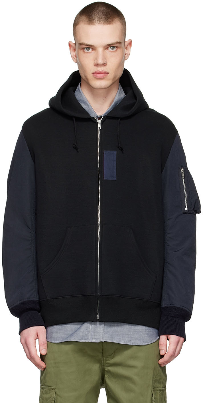 Comme des Garçons Homme Black Cotton Hoodie Comme des Garcons Homme