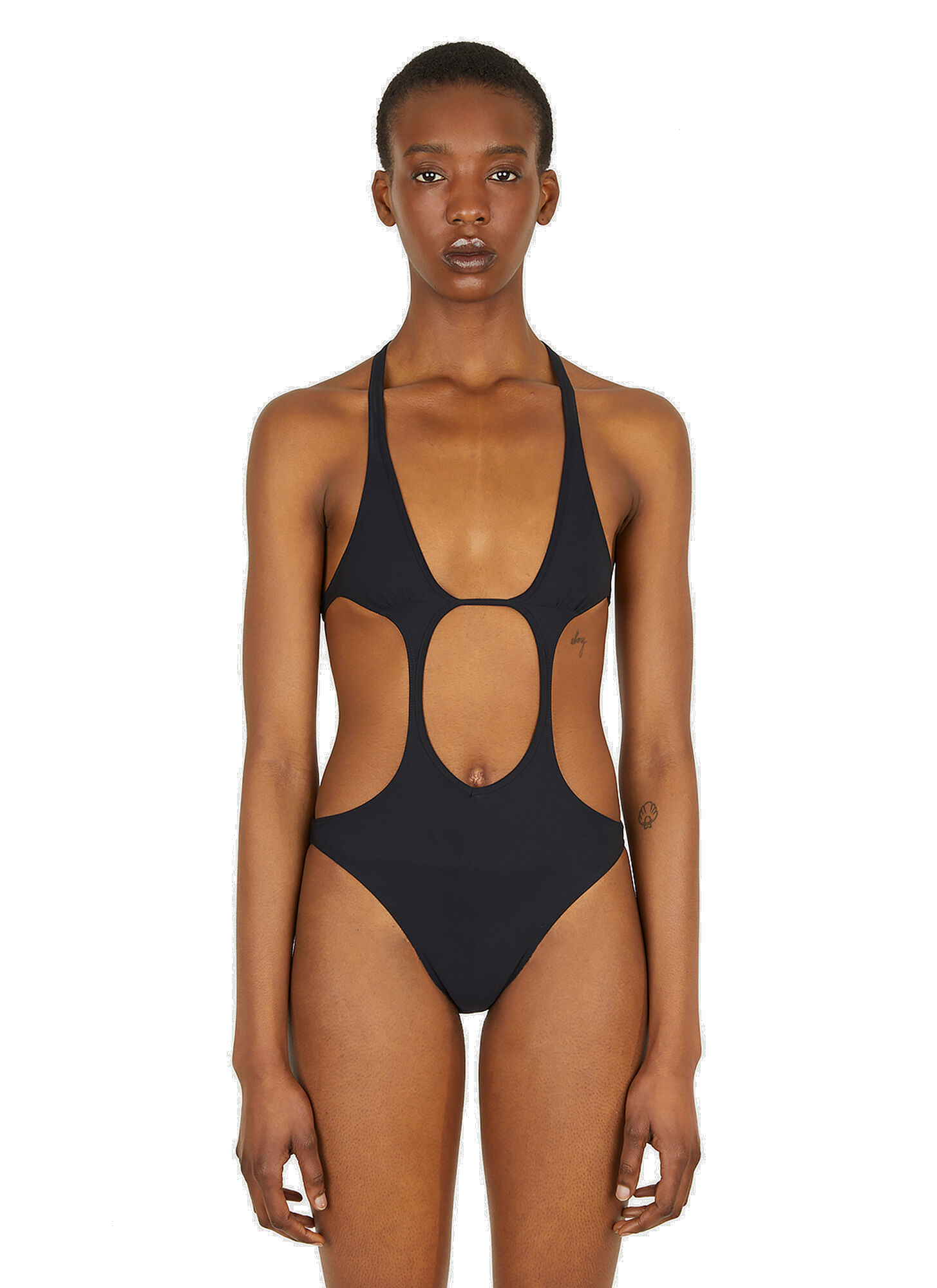 Photo: Cut Out Swimsuit in Black
