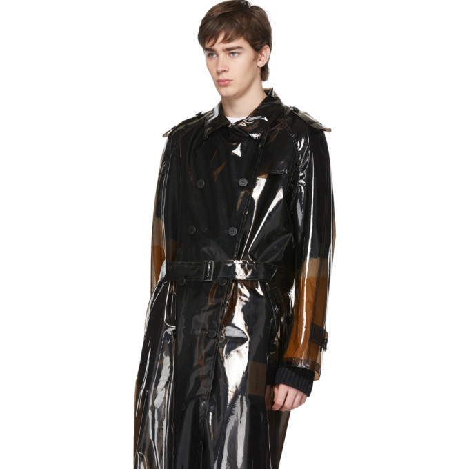 transparent pvc trench coat