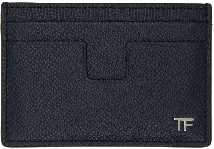 TOM FORD Navy Classic Card Holder TOM FORD