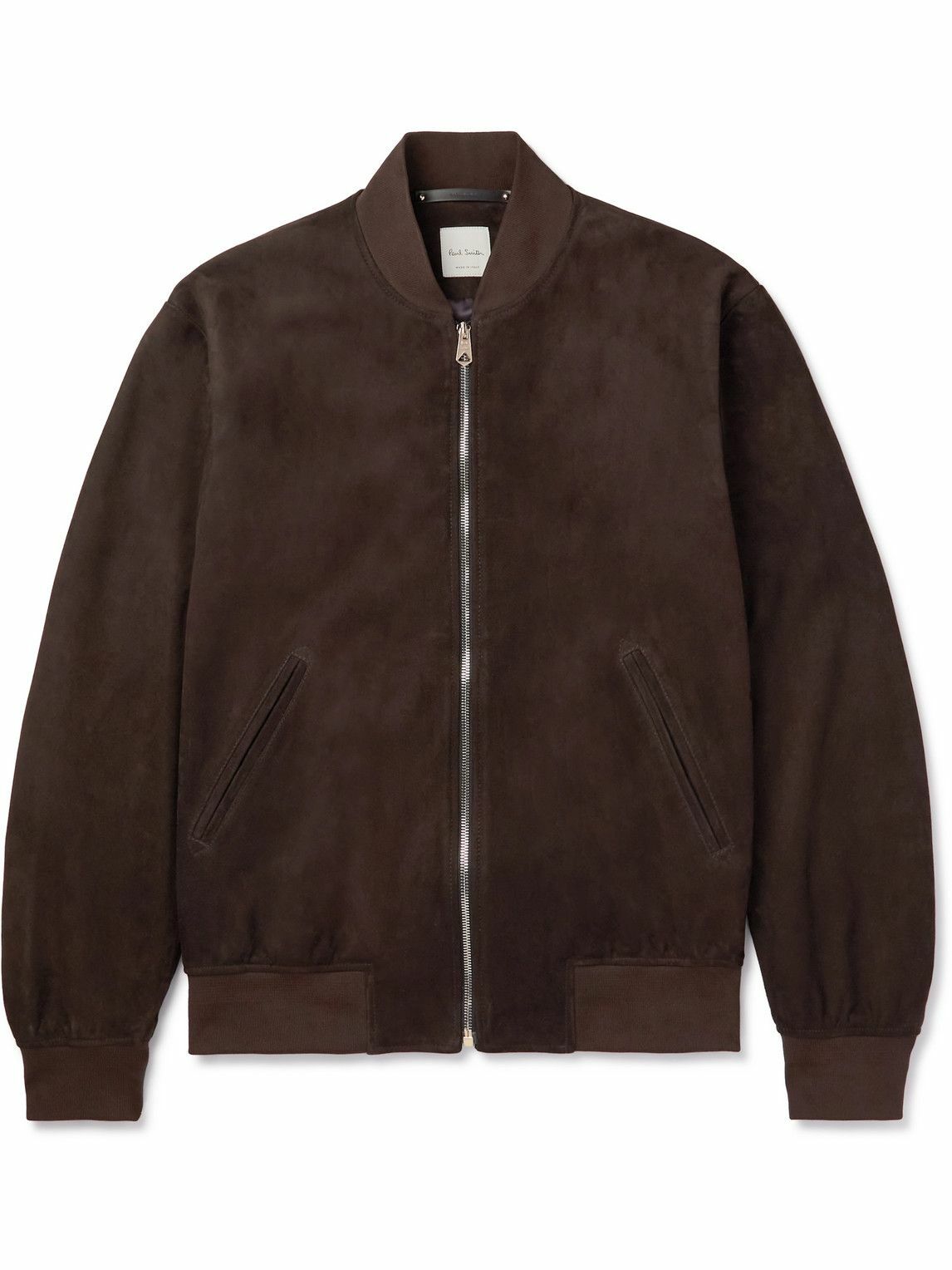 Paul Smith - Suede Bomber Jacket - Brown Paul Smith