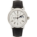 Frederique Constant Silver and Black Classic Moonphase Manufacture Watch