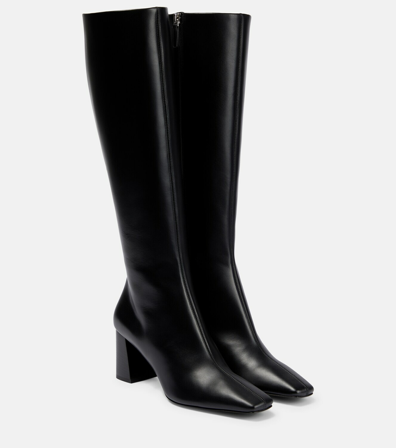 The Row - Leather knee-high boots The Row