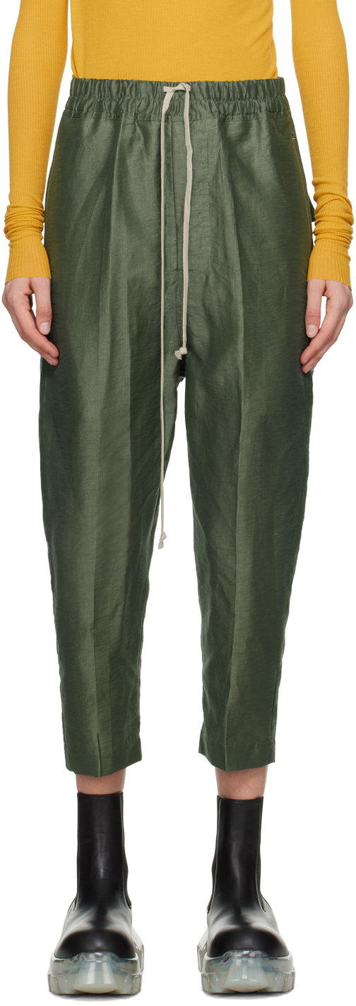 Photo: Rick Owens Green Astaires Cropped Lounge Pants