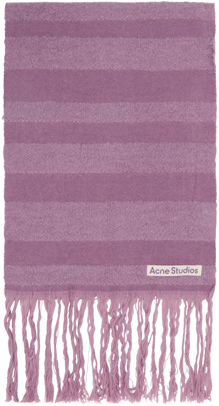 Photo: Acne Studios Purple Knit Scarf