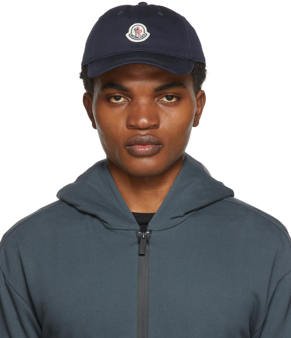 Moncler Navy Logo Cap Moncler