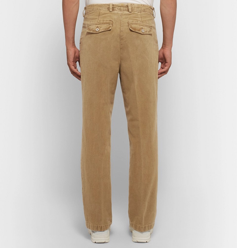 Our Legacy - Cotton-Moleskin Trousers - Men - Camel Our Legacy