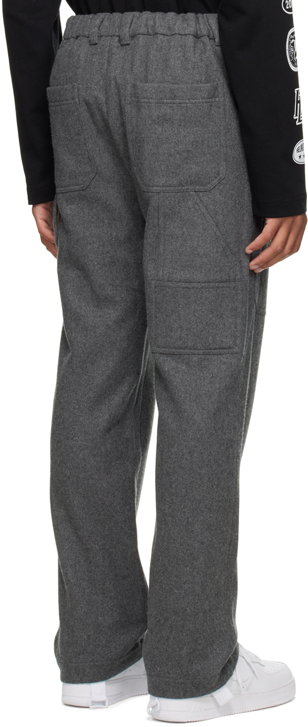 Helmut Lang Gray Straight-Leg Cargo Pants Helmut Lang