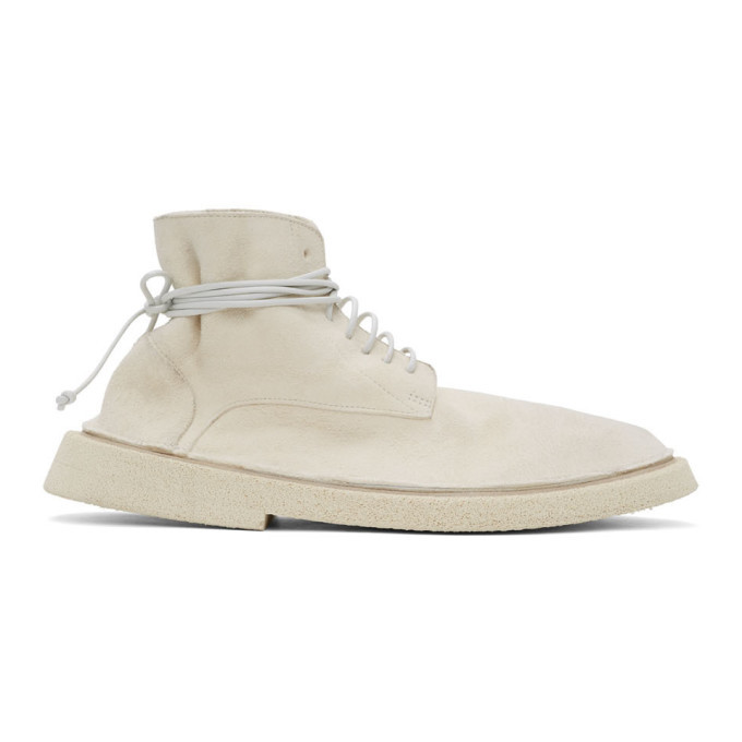 Marsell White Pallacco Lace-Up Boots 