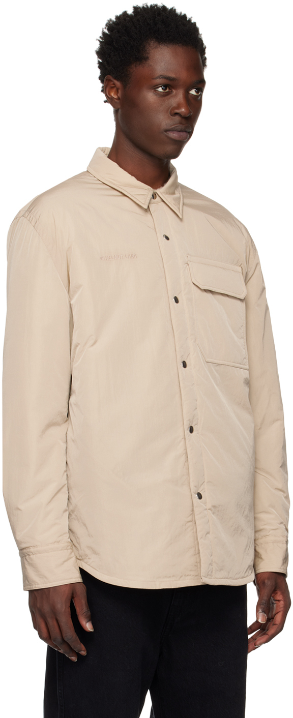 Helmut Lang Beige Quilted Jacket Helmut Lang