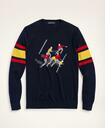 Brooks Brothers Men's Merino Football Intarsia Crewneck Sweater | Navy