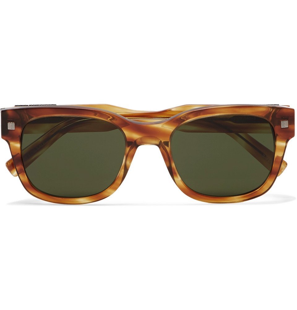 Ermenegildo Zegna - Square-Frame Tortoiseshell Acetate Sunglasses ...