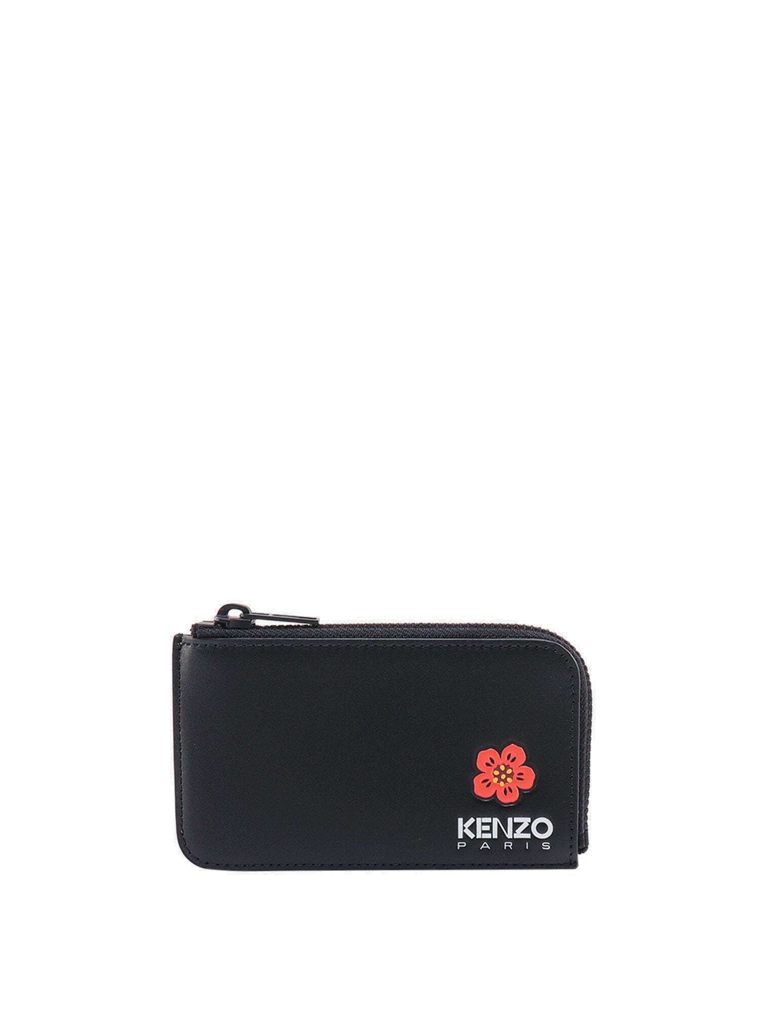 Kenzo Paris Card Holder Black Mens Kenzo