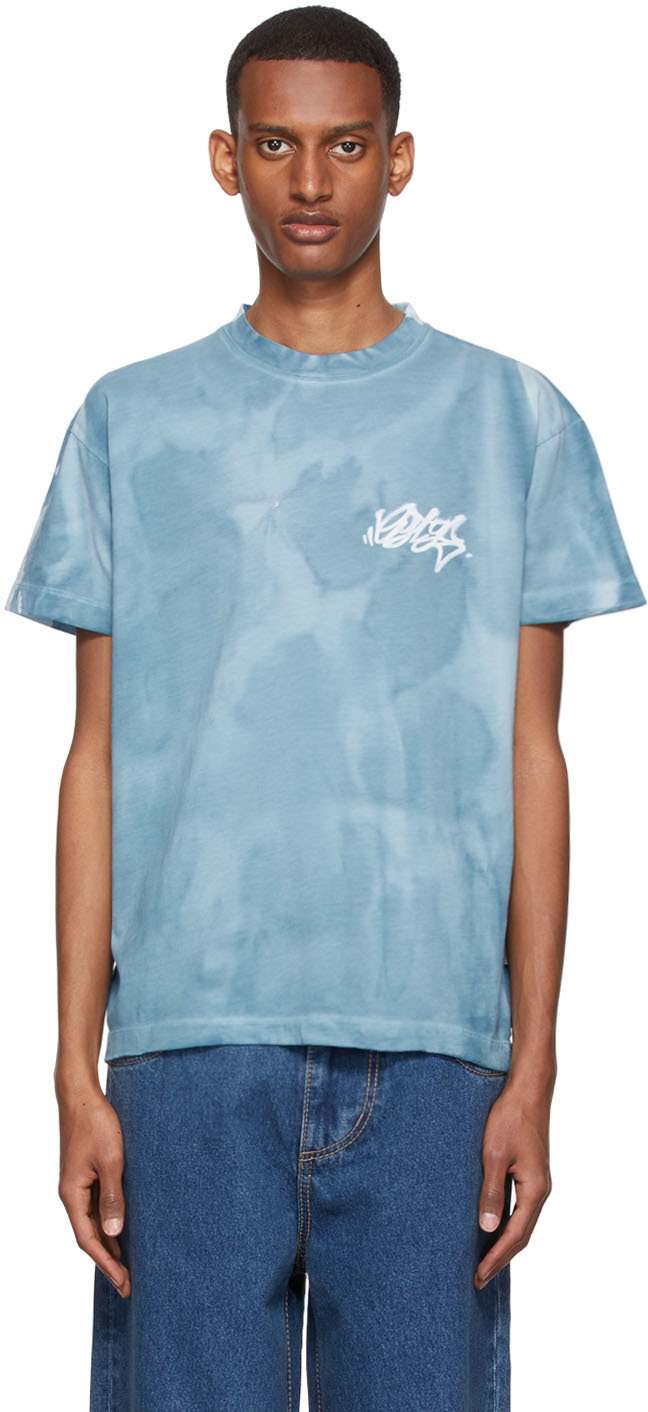 Eytys Blue Cotton T-Shirt Eytys